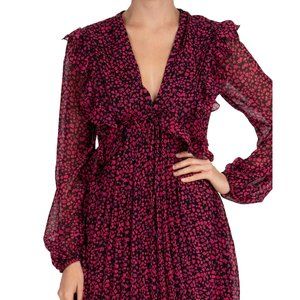 The KooplesCamelia Rose Printed Ruffled Mini Dress